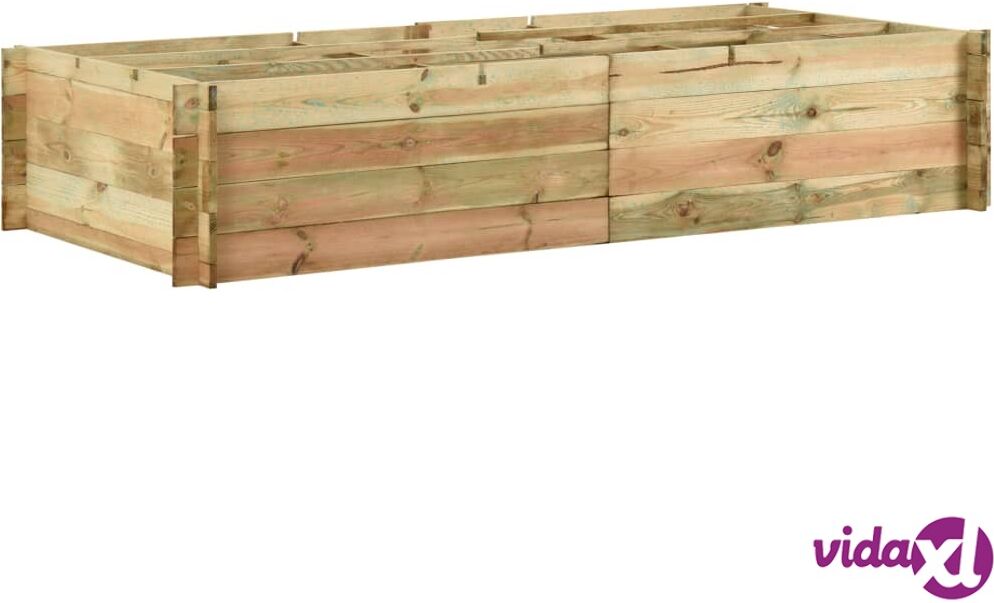 vidaXL Korotettu istutuslaatikko kyllästetty mänty 197x100x40 cm vidaXL Korotettu istutuslaatikko kyllästetty mänty 197x100x40 cm
