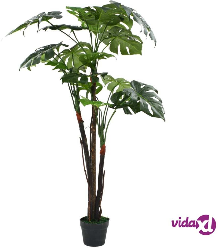 vidaXL Tekokasvi ruukulla jättipeikonlehti 130 cm vihreä vidaXL Tekokasvi ruukulla jättipeikonlehti 130 cm vihreä
