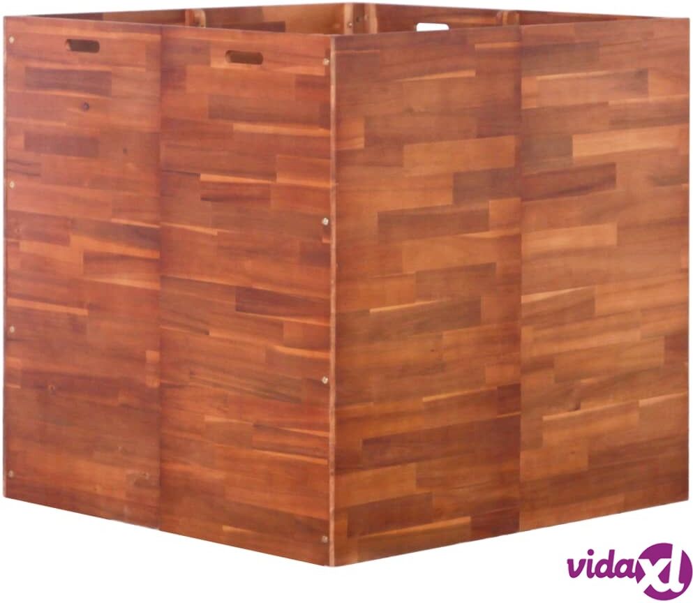 vidaXL Puutarhan korotettu kukkalaatikko akaasiapuu 100x100x100 cm vidaXL Puutarhan korotettu kukkalaatikko akaasiapuu 100x100x100 cm