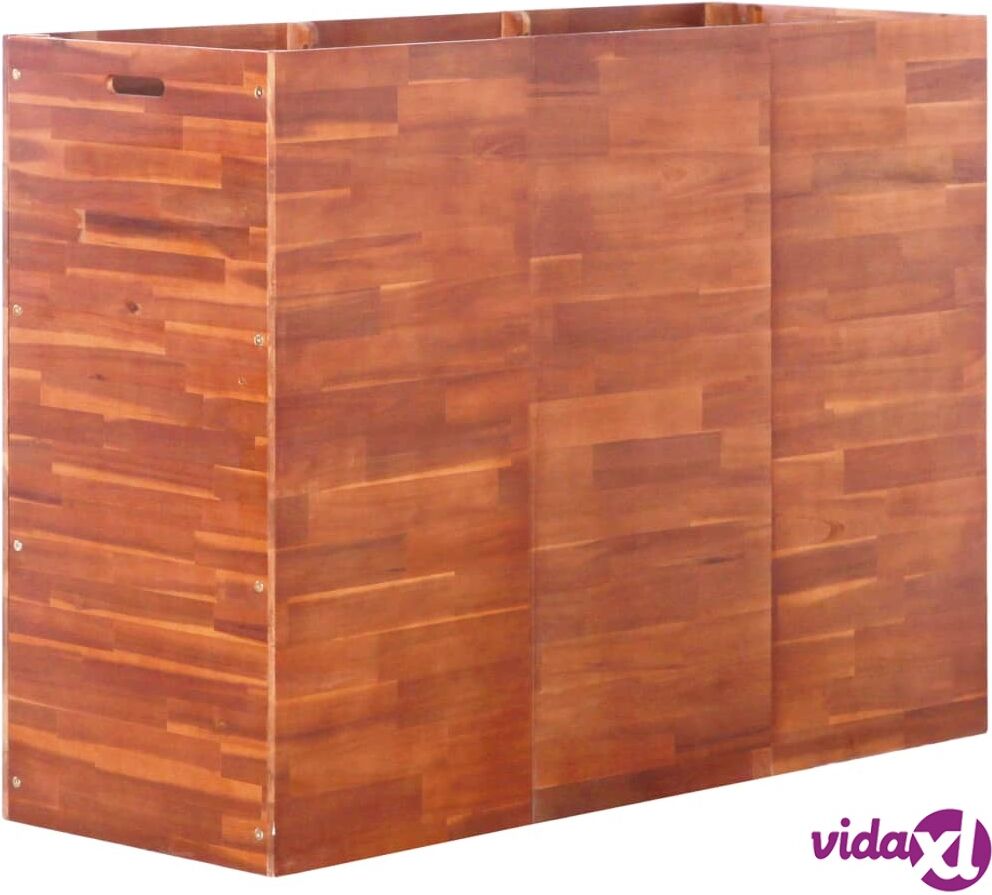 vidaXL Puutarhan korotettu kukkalaatikko akaasiapuu 150x50x100 cm vidaXL Puutarhan korotettu kukkalaatikko akaasiapuu 150x50x100 cm