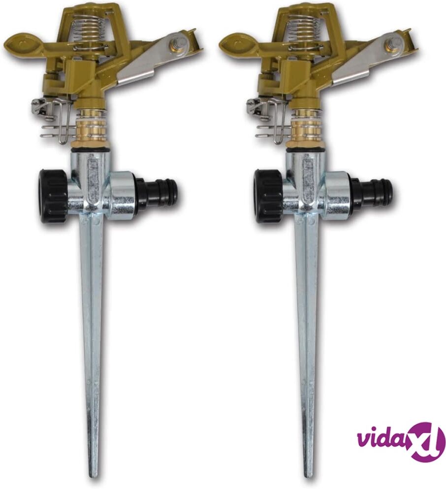 vidaXL Sadettaja Puutarhan Kasteluun Sinkityllä Metalli Piikillä 2 kpl vidaXL Sadettaja Puutarhan Kasteluun Sinkityllä Metalli Piikillä 2 kpl