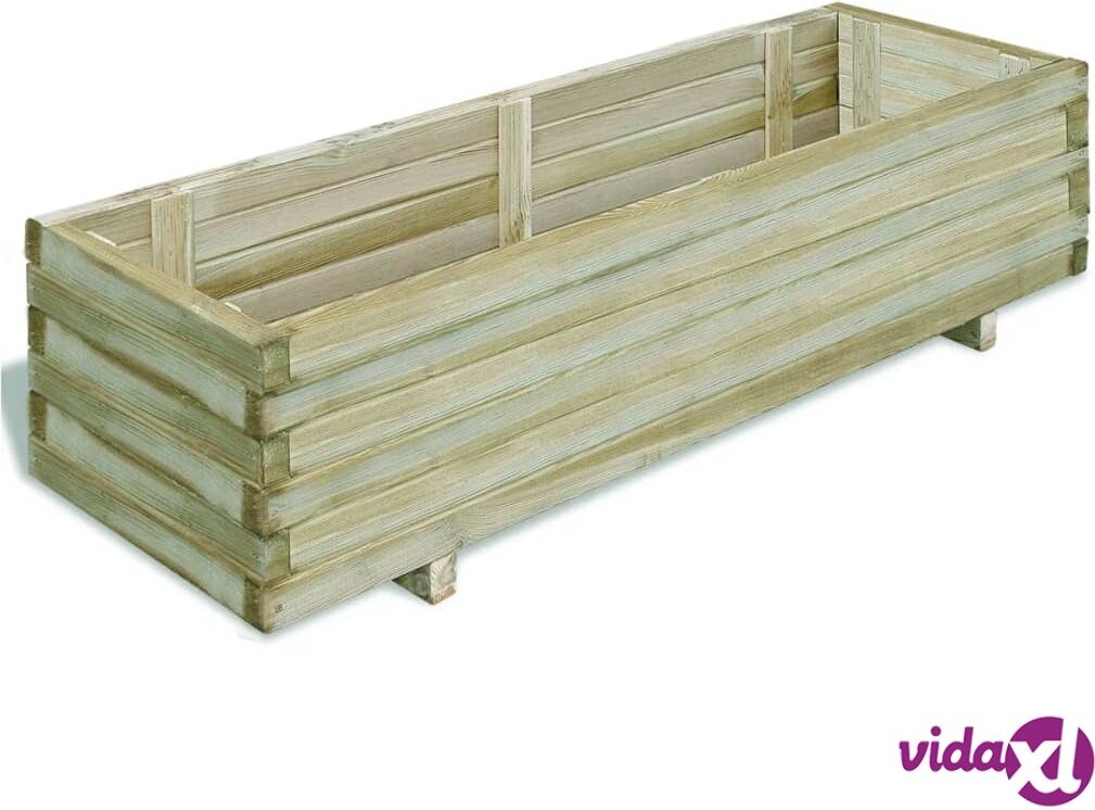 vidaXL Korotettu kukkalaatikko 120x40x30 cm puu suorakaide vidaXL Korotettu kukkalaatikko 120x40x30 cm puu suorakaide