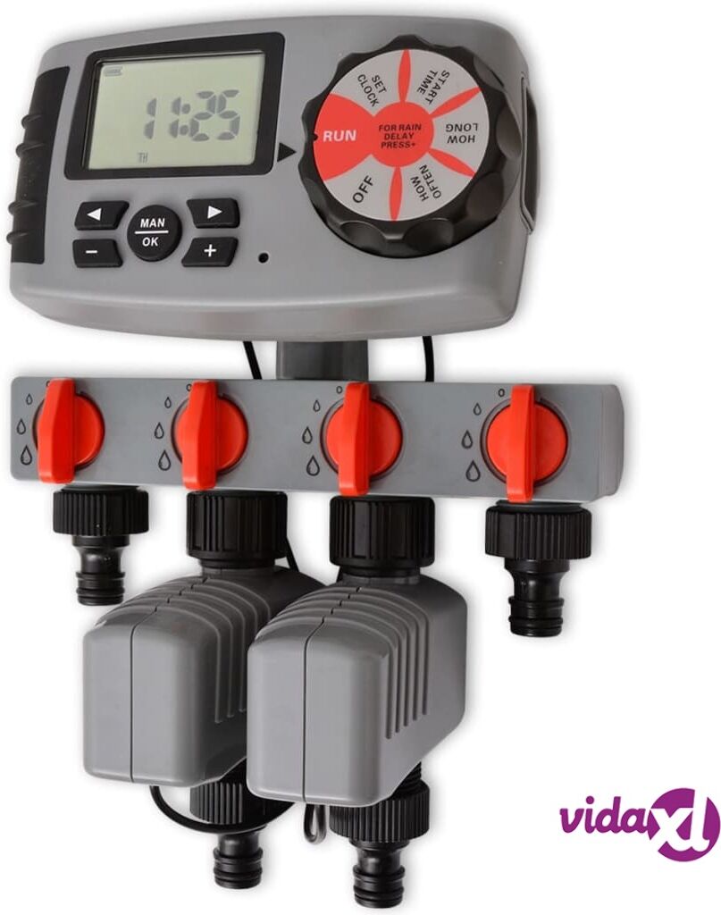 vidaXL 42352 vidaXL Automaattinen Kastelu Ajastin 4 Asemat 3 V vidaXL 42352 vidaXL Automaattinen Kastelu Ajastin 4 Asemat 3 V