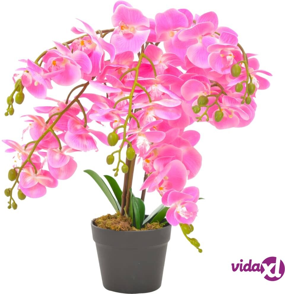 vidaXL Tekokukka ruukulla orkidea pinkki 60 cm vidaXL Tekokukka ruukulla orkidea pinkki 60 cm