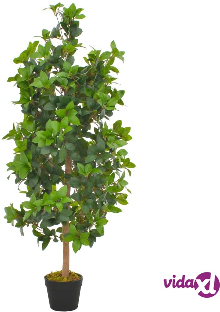vidaXL Tekokasvi laakeripuu ruukulla vihreä 120 cm vidaXL Tekokasvi laakeripuu ruukulla vihreä 120 cm