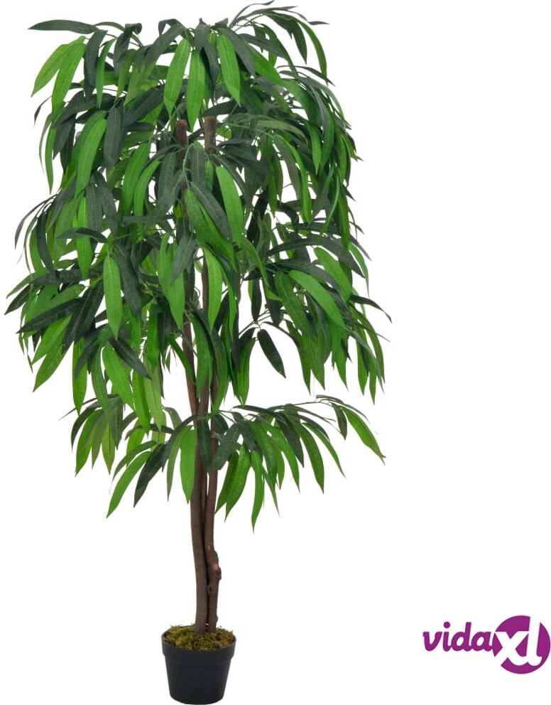 vidaXL Tekokasvi ruukulla mangopuu vihreä 140 cm vidaXL Tekokasvi ruukulla mangopuu vihreä 140 cm