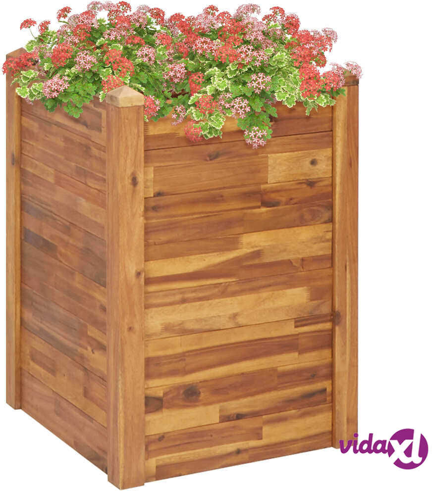 vidaXL Puutarhan korotettu kukkalaatikko 60x60x84 cm täysi akaasiapuu vidaXL Puutarhan korotettu kukkalaatikko 60x60x84 cm täysi akaasiapuu