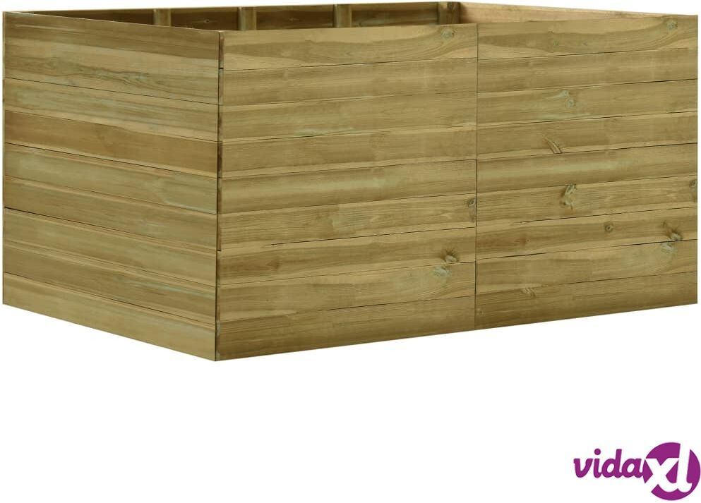 vidaXL Puutarhan korotettu kukkalaatikko 200x150x97 cm kylläst. mänty vidaXL Puutarhan korotettu kukkalaatikko 200x150x97 cm kylläst. mänty
