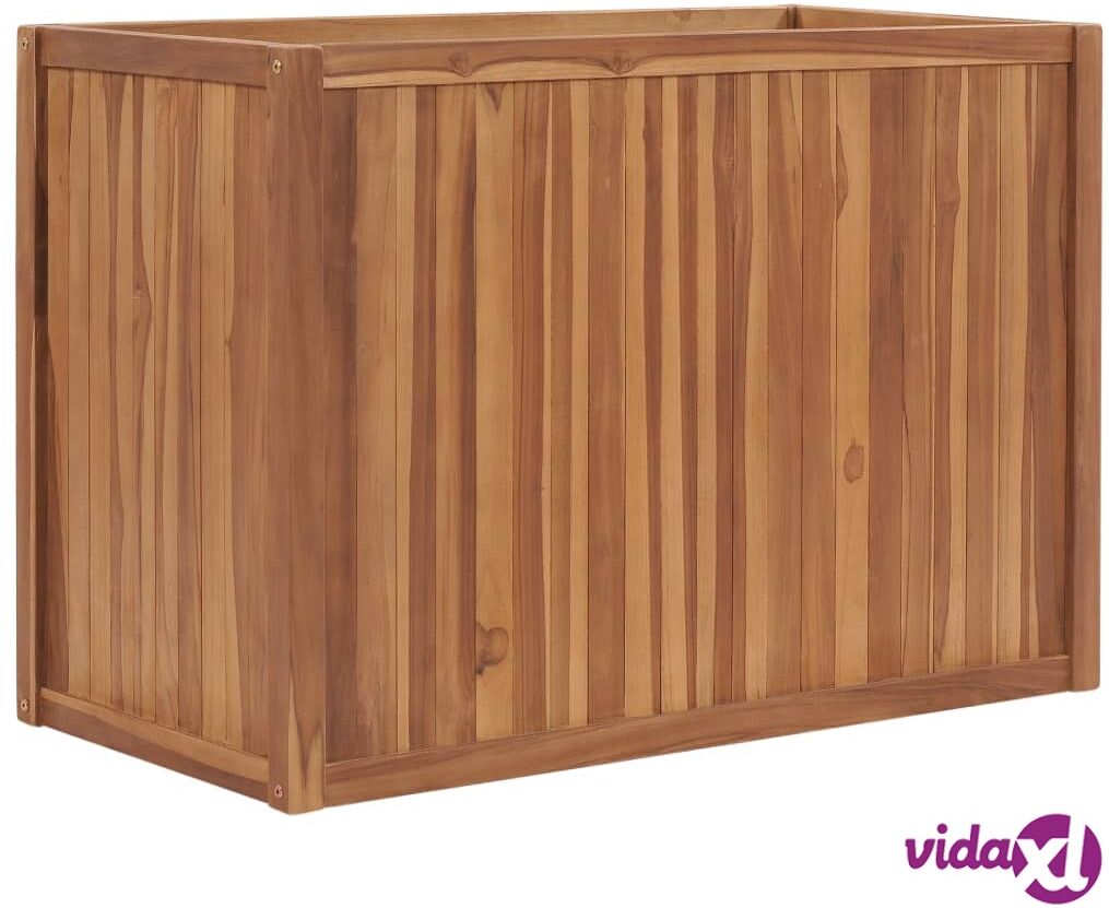 vidaXL Korotettu kukkalaatikko 100x50x70 cm täysi tiikki vidaXL Korotettu kukkalaatikko 100x50x70 cm täysi tiikki
