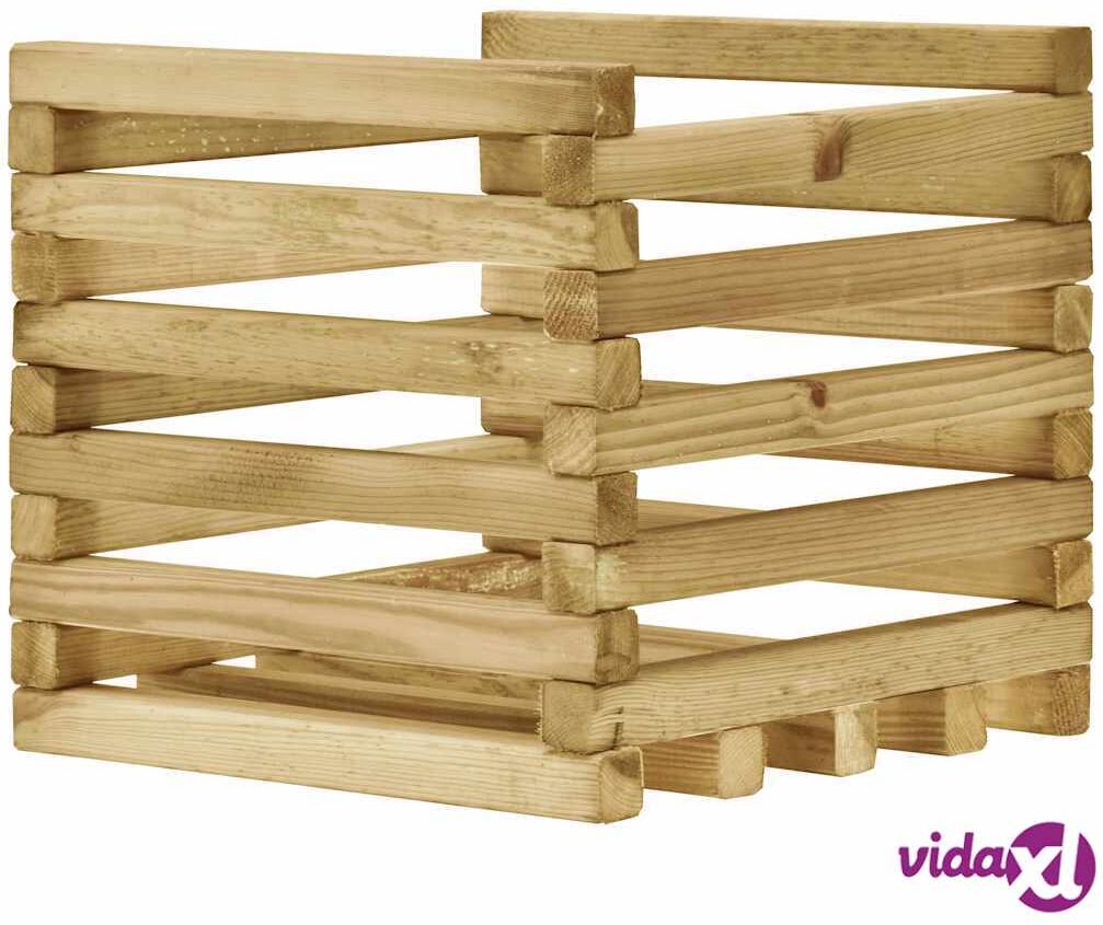 vidaXL Korotettu kukkalaatikko 40x40x38,5 cm kyllästetty mänty vidaXL Korotettu kukkalaatikko 40x40x38,5 cm kyllästetty mänty