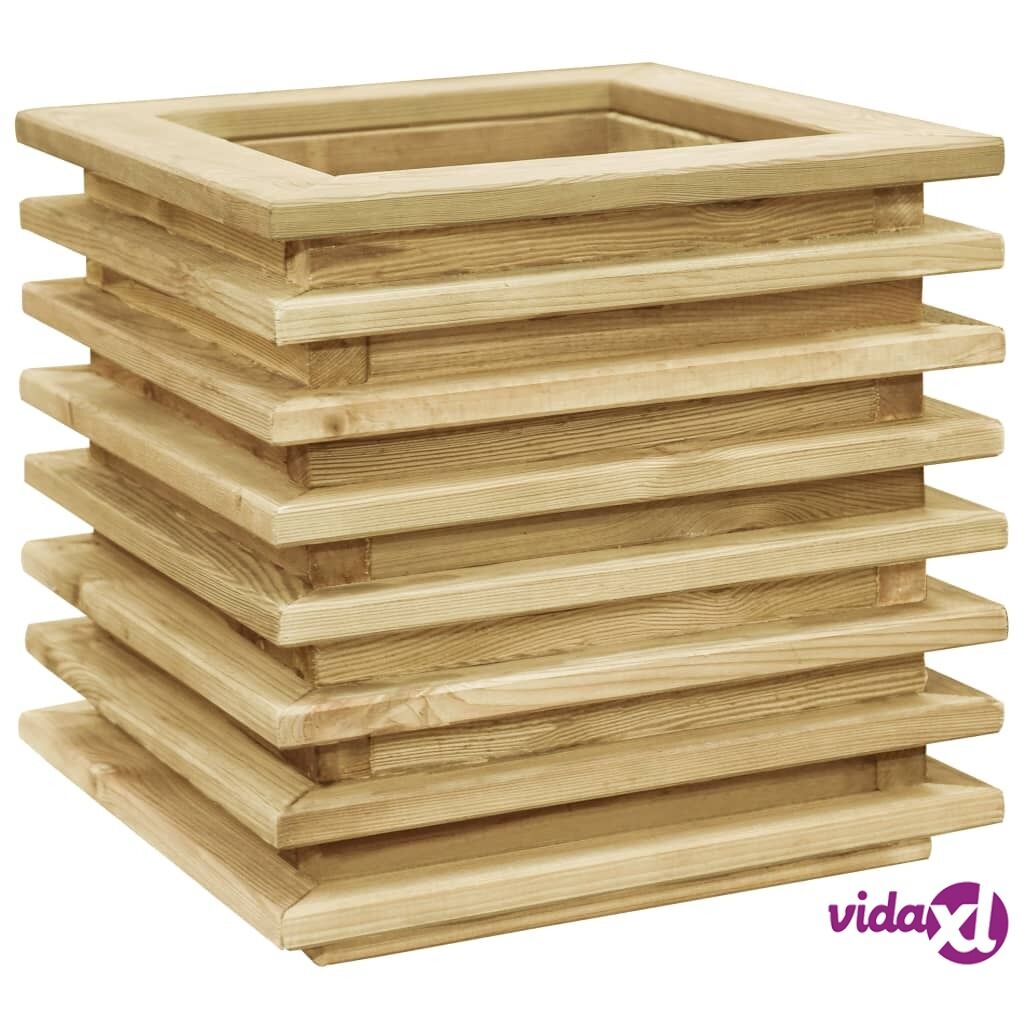 vidaXL Korotettu kukkalaatikko 50x50x40 cm kyllästetty mänty vidaXL Korotettu kukkalaatikko 50x50x40 cm kyllästetty mänty