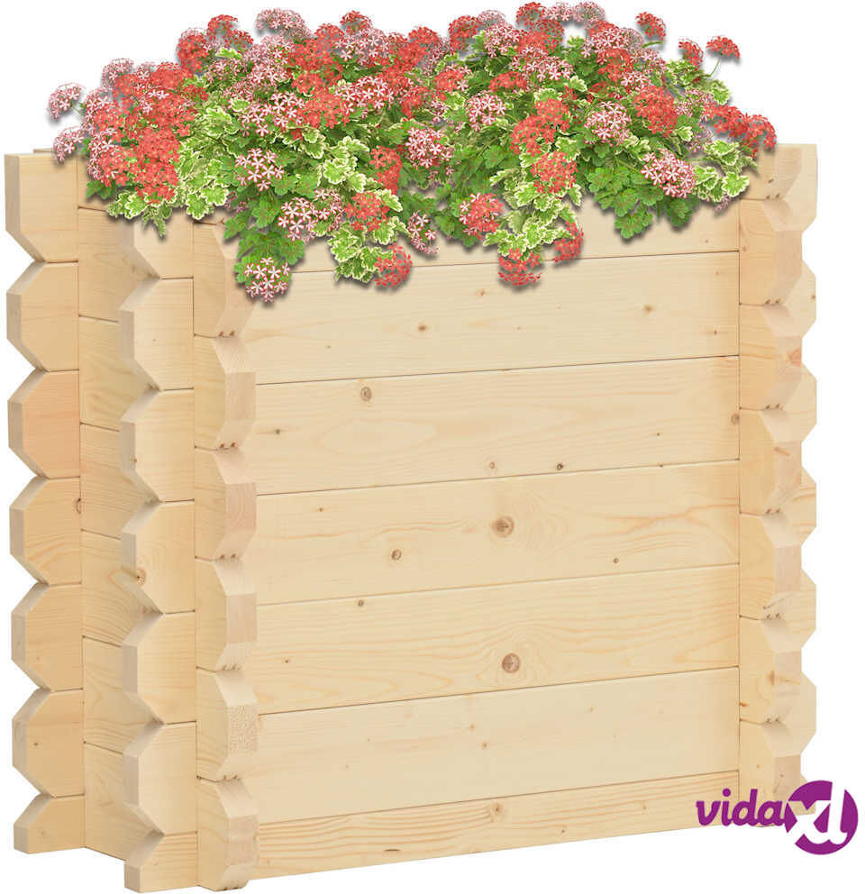 vidaXL Korotettu kukkalaatikko 42 mm 100x50x87,8 cm täysi kuusi vidaXL Korotettu kukkalaatikko 42 mm 100x50x87,8 cm täysi kuusi