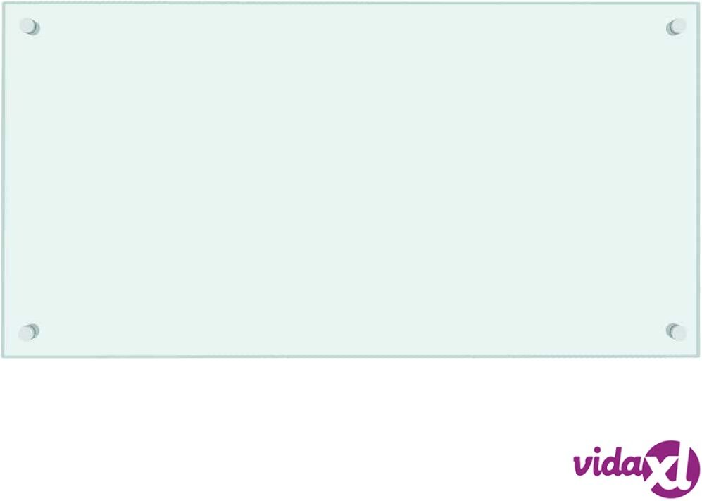 vidaXL Keittiön roiskesuoja valkoinen 80x40 cm karkaistu lasi vidaXL Keittiön roiskesuoja valkoinen 80x40 cm karkaistu lasi