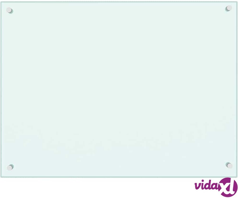 vidaXL Keittiön roiskesuoja valkoinen 80x60 cm karkaistu lasi vidaXL Keittiön roiskesuoja valkoinen 80x60 cm karkaistu lasi
