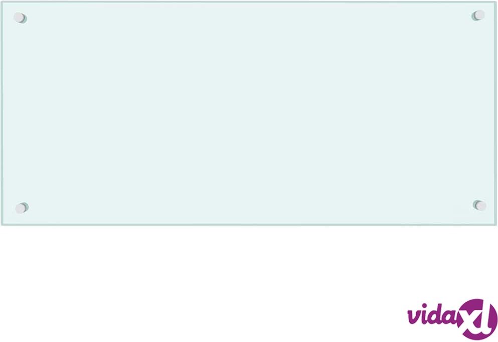 vidaXL Keittiön roiskesuoja valkoinen 90x40 cm karkaistu lasi vidaXL Keittiön roiskesuoja valkoinen 90x40 cm karkaistu lasi