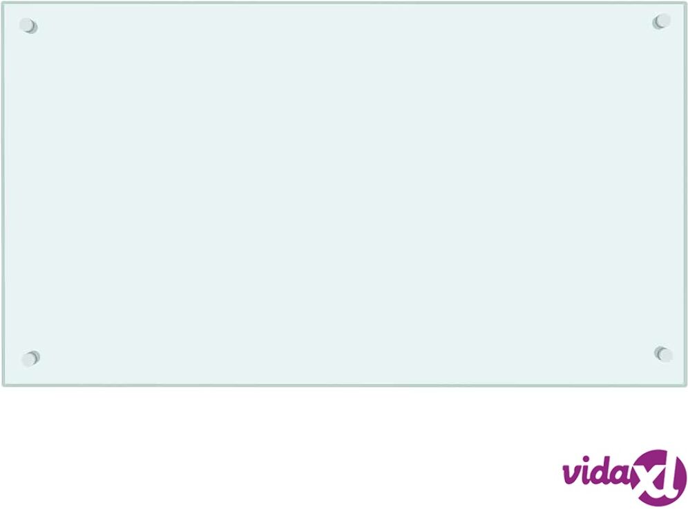 vidaXL Keittiön roiskesuoja valkoinen 90x50 cm karkaistu lasi vidaXL Keittiön roiskesuoja valkoinen 90x50 cm karkaistu lasi
