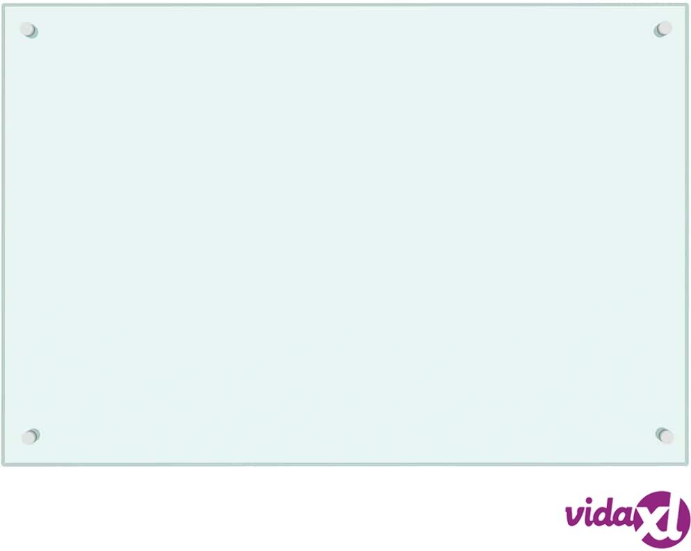 vidaXL Keittiön roiskesuoja valkoinen 90x60 cm karkaistu lasi vidaXL Keittiön roiskesuoja valkoinen 90x60 cm karkaistu lasi