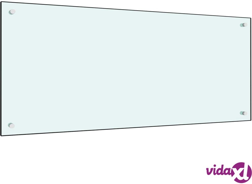 vidaXL Keittiön roiskesuoja valkoinen 120x50 cm karkaistu lasi vidaXL Keittiön roiskesuoja valkoinen 120x50 cm karkaistu lasi