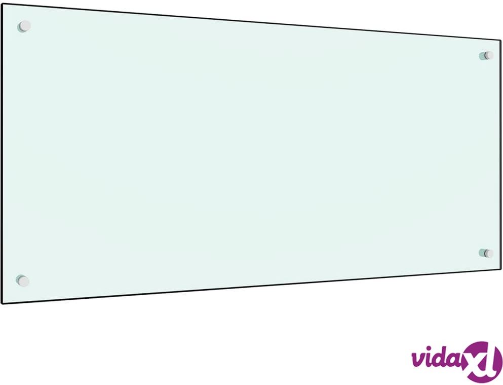 vidaXL Keittiön roiskesuoja valkoinen 120x60 cm karkaistu lasi vidaXL Keittiön roiskesuoja valkoinen 120x60 cm karkaistu lasi