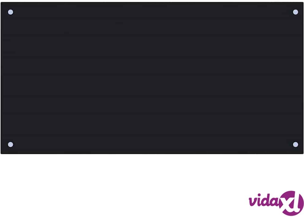 vidaXL Keittiön roiskesuoja musta 100x50 cm karkaistu lasi vidaXL Keittiön roiskesuoja musta 100x50 cm karkaistu lasi