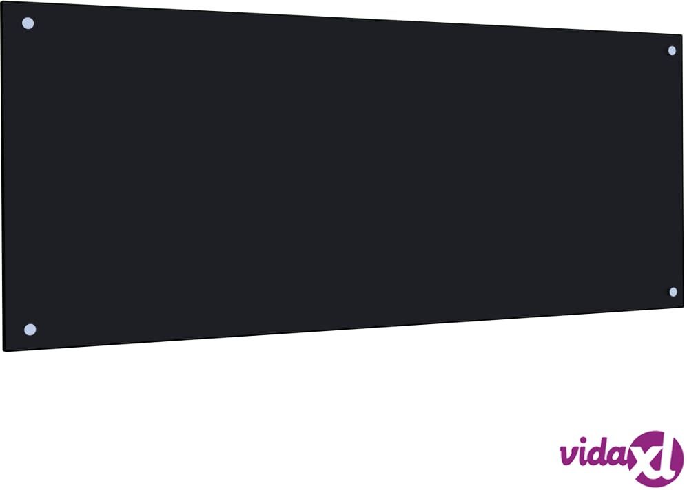 vidaXL Keittiön roiskesuoja musta 120x50 cm karkaistu lasi vidaXL Keittiön roiskesuoja musta 120x50 cm karkaistu lasi