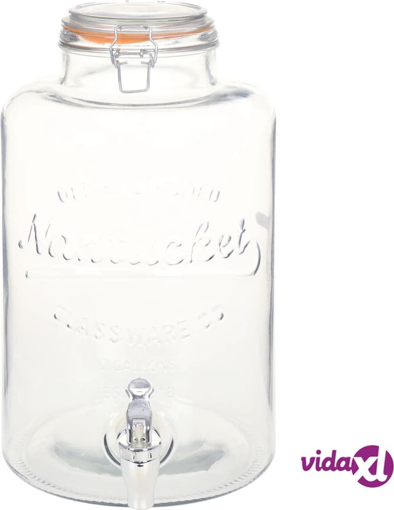 vidaXL Vedenannostelija XXL hanalla läpinäkyvä 8 l lasi vidaXL Vedenannostelija XXL hanalla läpinäkyvä 8 l lasi