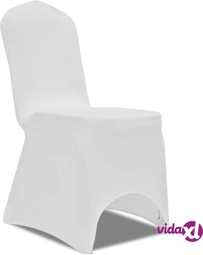 vidaXL Joustava tuolinpäällinen 100 kpl Valkoinenv vidaXL Joustava tuolinpäällinen 100 kpl Valkoinenv