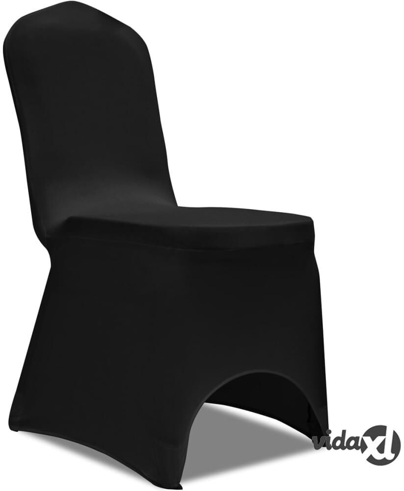 vidaXL Joustava tuolinpäällinen 100 kpl Musta vidaXL Joustava tuolinpäällinen 100 kpl Musta