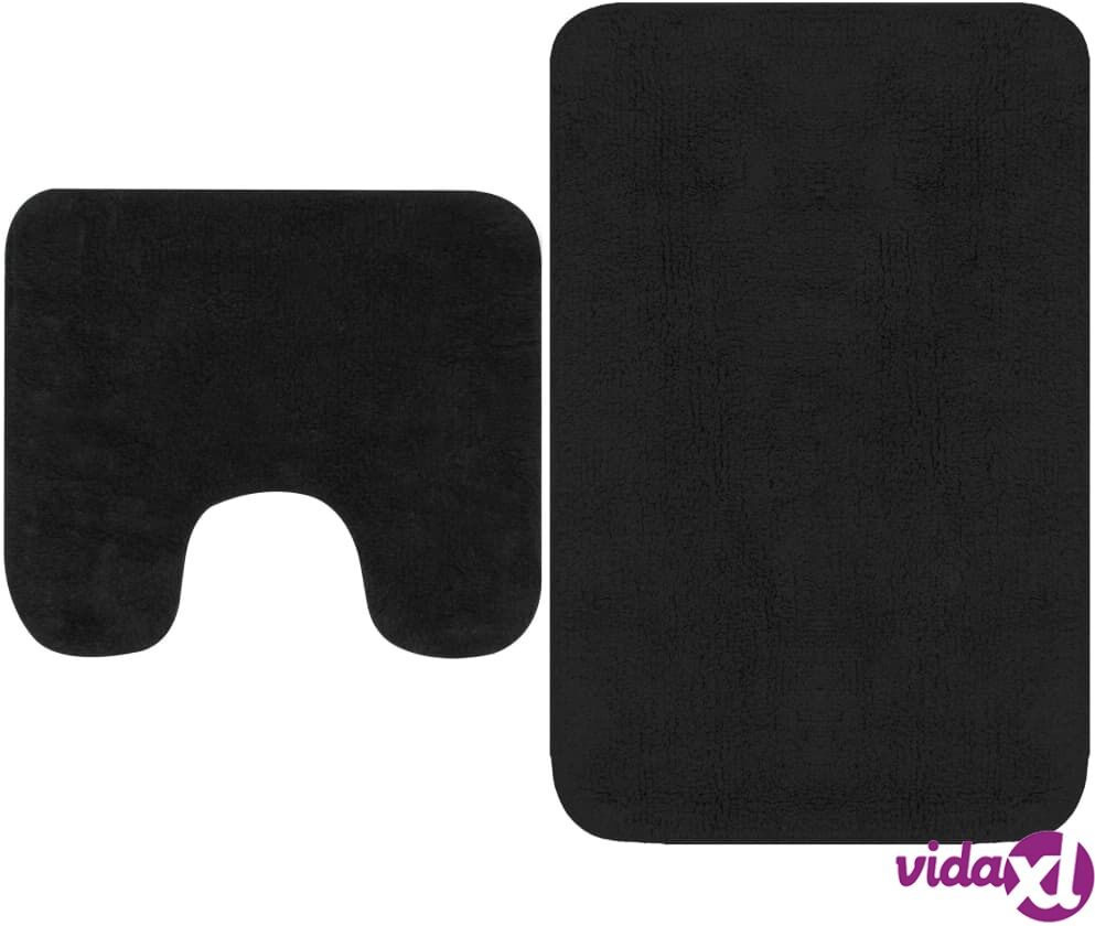 vidaXL Kylpyhuoneen mattosarja 2 osaa kangas antrasiitti vidaXL Kylpyhuoneen mattosarja 2 osaa kangas antrasiitti