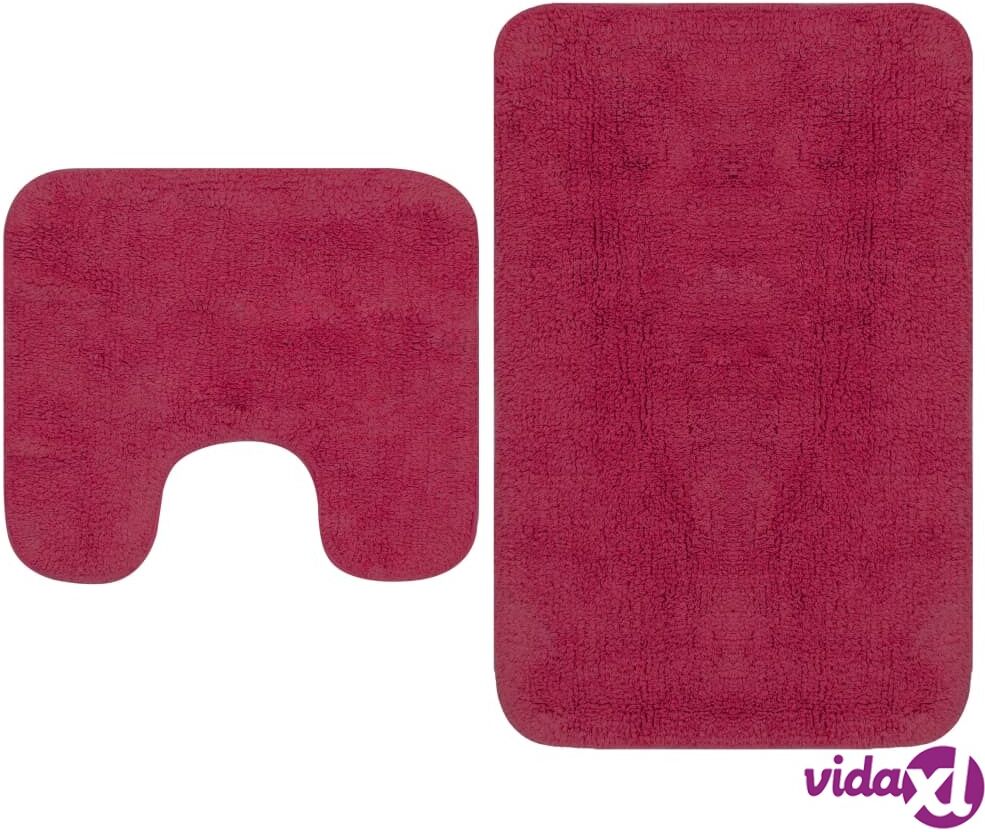 vidaXL Kylpyhuoneen mattosarja 2 osaa kangas fuksia vidaXL Kylpyhuoneen mattosarja 2 osaa kangas fuksia
