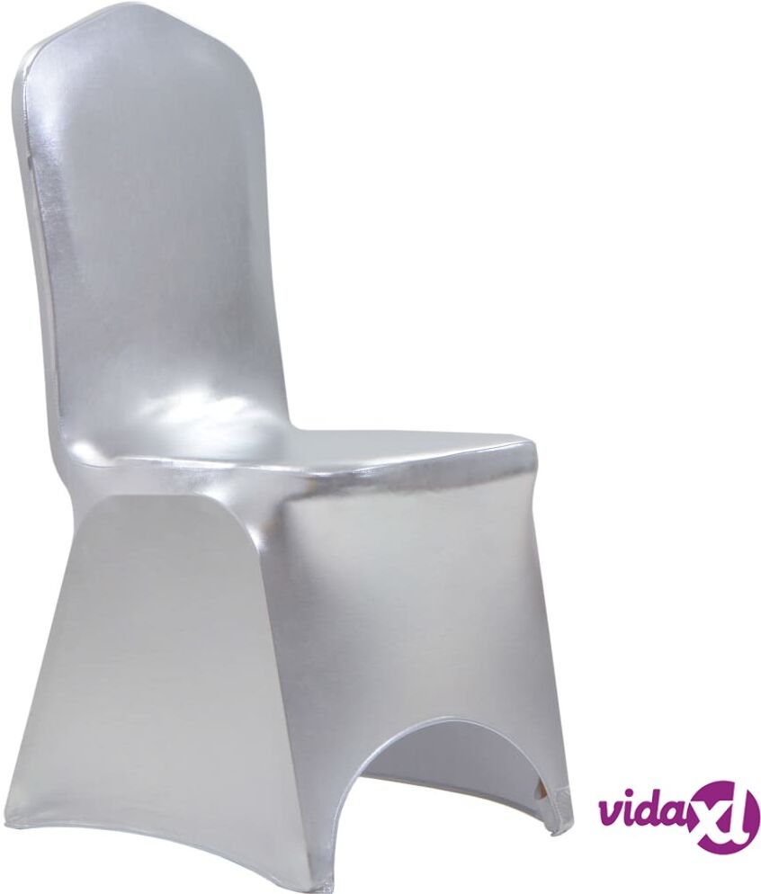 vidaXL Tuolinpäällinen 25 kpl stretch hopea vidaXL Tuolinpäällinen 25 kpl stretch hopea