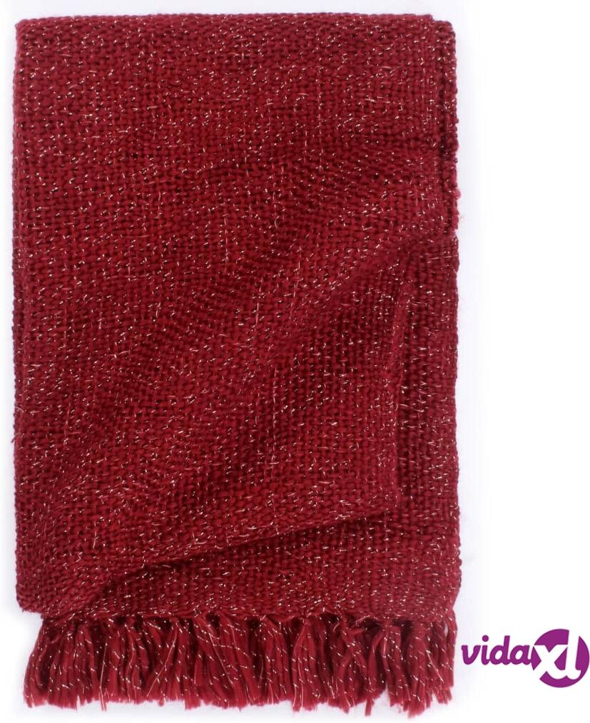 vidaXL Viltti Lurex 160x210 cm viininpunainen vidaXL Viltti Lurex 160x210 cm viininpunainen