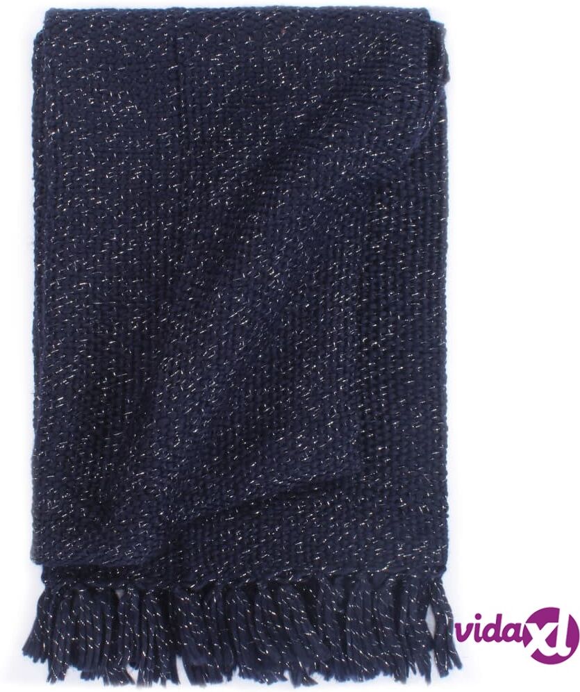 vidaXL Viltti Lurex 125x150 cm laivastonsininen vidaXL Viltti Lurex 125x150 cm laivastonsininen