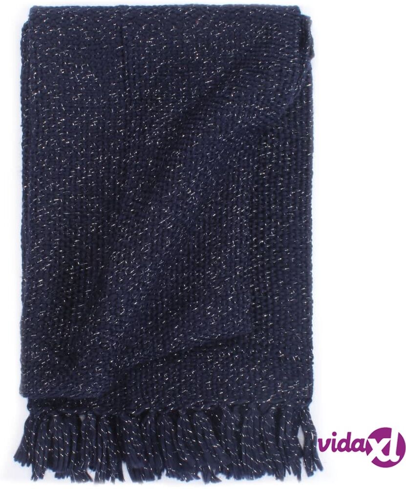 vidaXL Viltti Lurex 160x210 cm laivastonsininen vidaXL Viltti Lurex 160x210 cm laivastonsininen