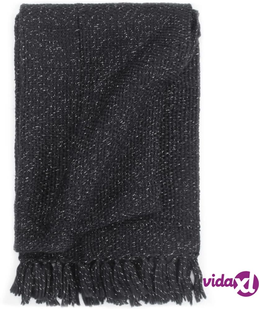 vidaXL Viltti Lurex 160x210 cm antrasiitti vidaXL Viltti Lurex 160x210 cm antrasiitti