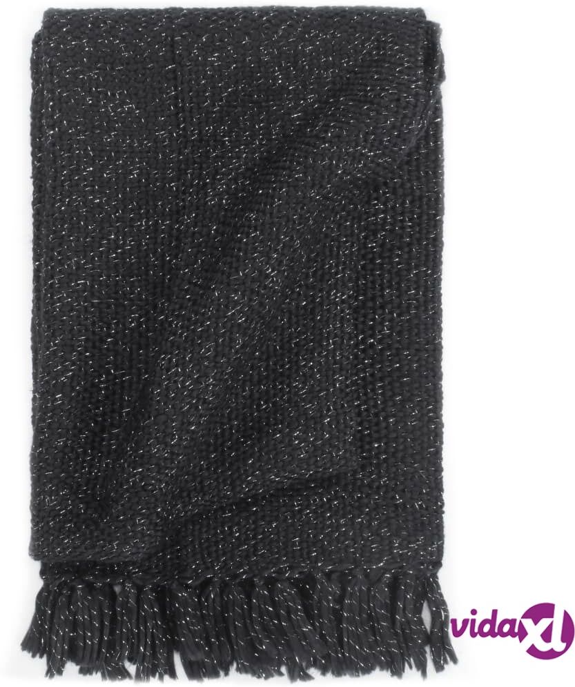 vidaXL Viltti Lurex 220x250 cm antrasiitti vidaXL Viltti Lurex 220x250 cm antrasiitti