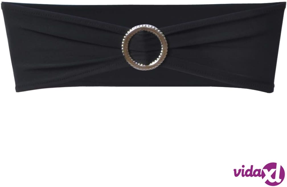 vidaXL Musta Joustava Tuolinkoriste Timanttisoljella 25 kpl vidaXL Musta Joustava Tuolinkoriste Timanttisoljella 25 kpl