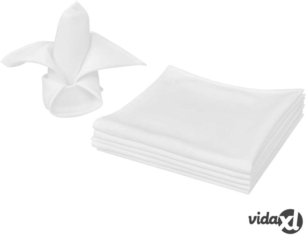 vidaXL 50 Lautasliinaa Valkoinen 50 x 50 cm vidaXL 50 Lautasliinaa Valkoinen 50 x 50 cm