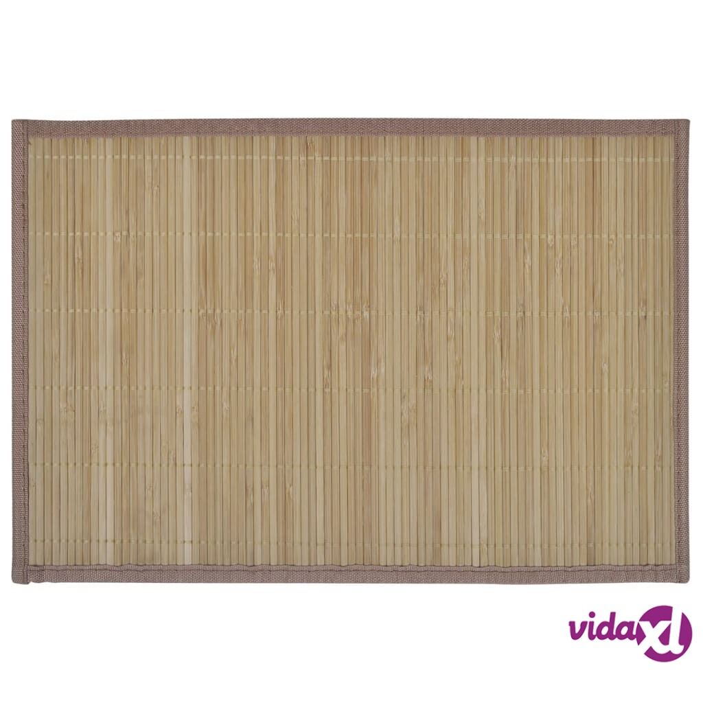 vidaXL Bambu Tabletti 6 kpl 30 x 45 cm Ruskea