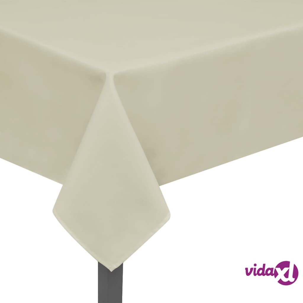 vidaXL Pöytäliinat 5 kpl Kerma 190x130 cm vidaXL Pöytäliinat 5 kpl Kerma 190x130 cm