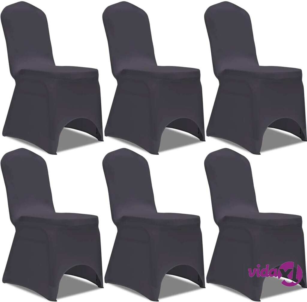 vidaXL Venyvä Tuolinsuoja 6 kpl Antrasiitti vidaXL Venyvä Tuolinsuoja 6 kpl Antrasiitti