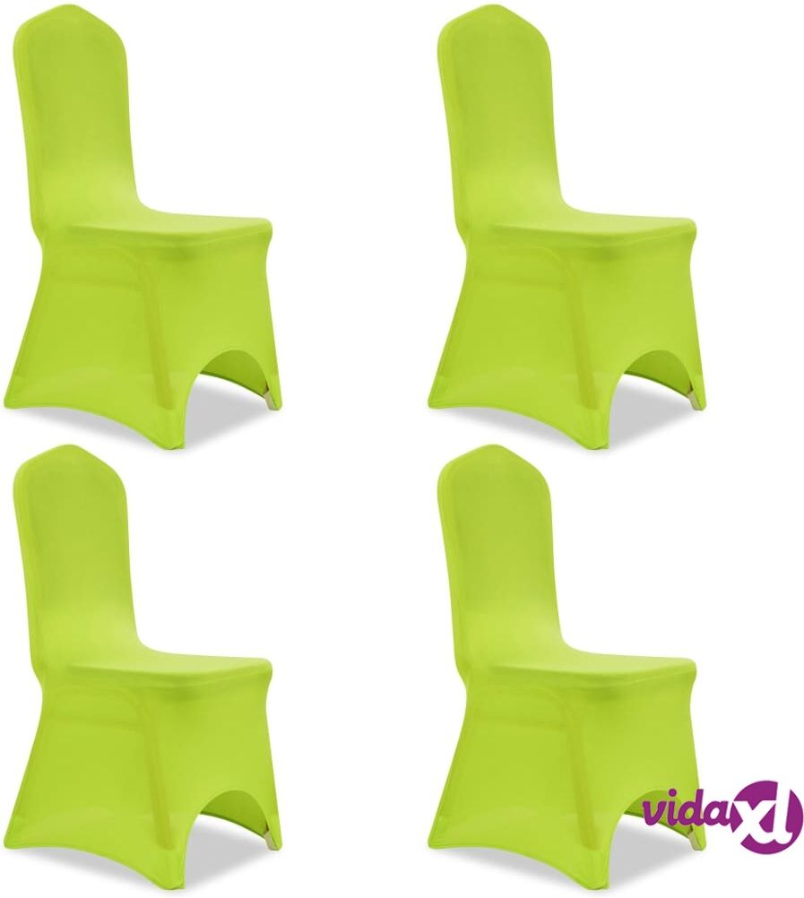 vidaXL Venyvät tuolinsuojat 4 kpl Vihreä vidaXL Venyvät tuolinsuojat 4 kpl Vihreä