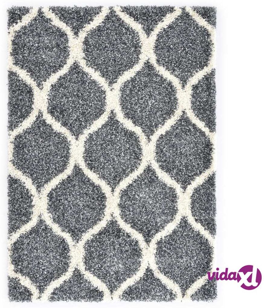 vidaXL Matto berberi pörröinen PP sininen ja beige 160x230 cm vidaXL Matto berberi pörröinen PP sininen ja beige 160x230 cm