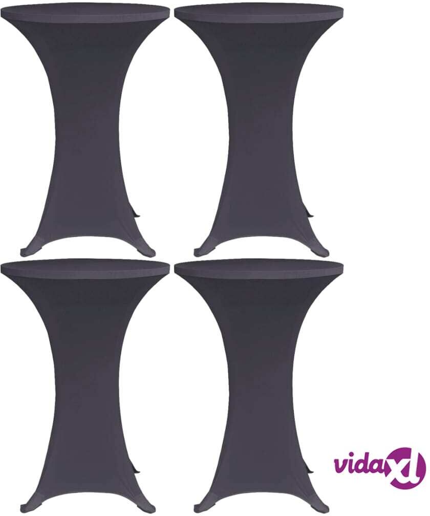 vidaXL Venyvä pöydänsuoja 4 kpl 60 cm antrasiitti vidaXL Venyvä pöydänsuoja 4 kpl 60 cm antrasiitti