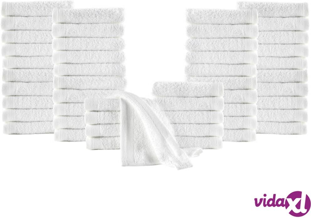 vidaXL Vieraspyyhkeet 50 kpl puuvilla 350 g/m² 30 x 50 cm valkoinen vidaXL Vieraspyyhkeet 50 kpl puuvilla 350 g/m² 30 x 50 cm valkoinen
