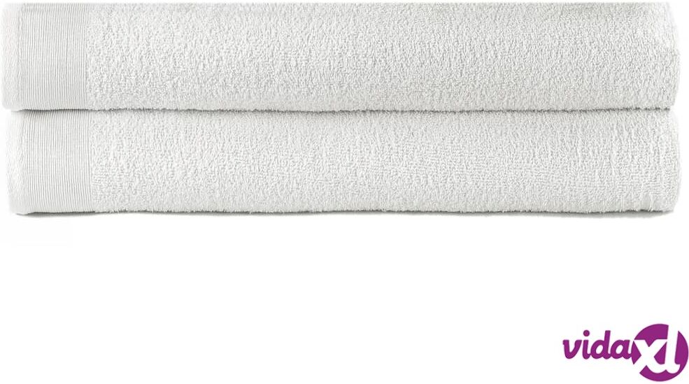 vidaXL Kylpypyyhkeet 2 kpl puuvilla 450 g/m² 100 x 150 cm valkoinen vidaXL Kylpypyyhkeet 2 kpl puuvilla 450 g/m² 100 x 150 cm valkoinen