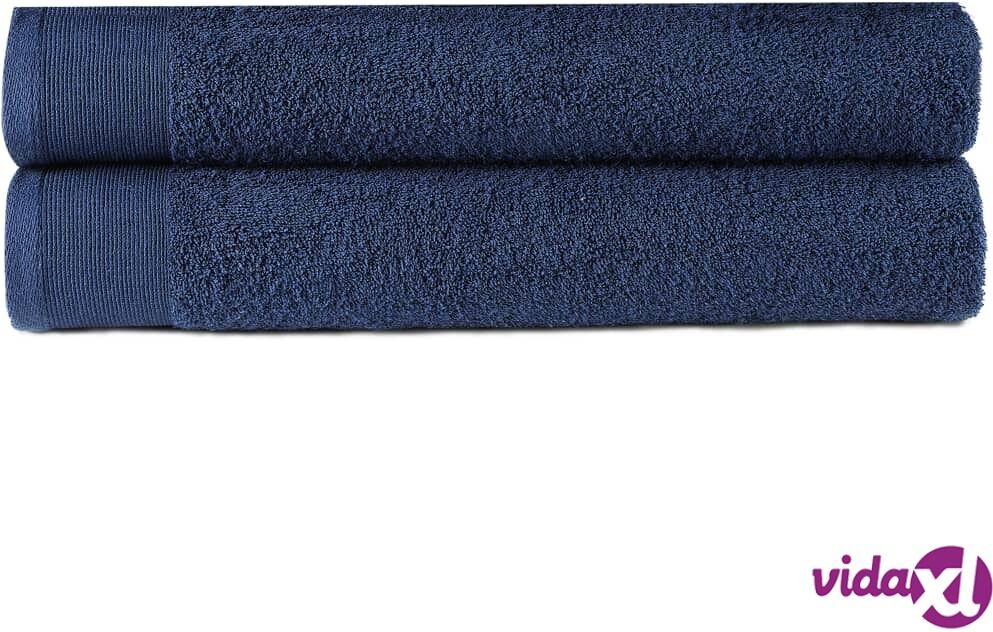 vidaXL Käsipyyhkeet 2 kpl puuvilla 450 g/m² 50x100 cm laivastonsininen vidaXL Käsipyyhkeet 2 kpl puuvilla 450 g/m² 50x100 cm laivastonsininen
