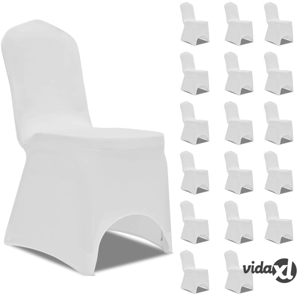 vidaXL Tuolinpäällinen venyvä valkoinen 18 kpl vidaXL Tuolinpäällinen venyvä valkoinen 18 kpl