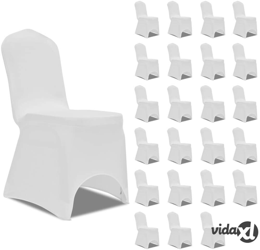 vidaXL Tuolinpäällinen venyvä valkoinen 24 kpl vidaXL Tuolinpäällinen venyvä valkoinen 24 kpl