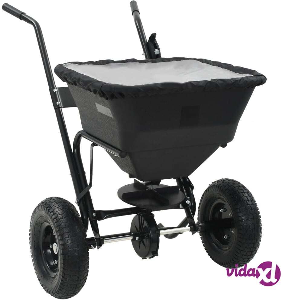vidaXL Työnnettävä suolan levitin PVC ja teräs 106x73x76 cm 45 l vidaXL Työnnettävä suolan levitin PVC ja teräs 106x73x76 cm 45 l
